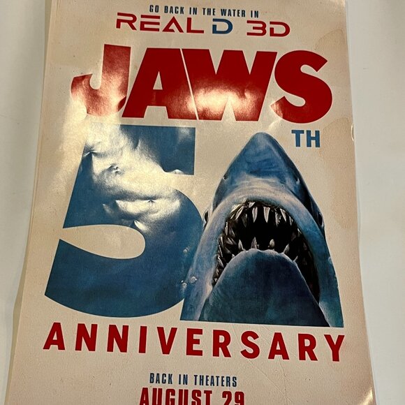 Jaws 50 Read D 3D 11x17 Poster - Picture 1 of 1